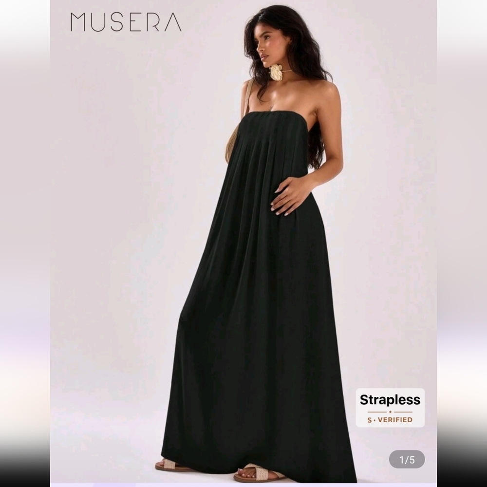 SHEIN Elegant Black One Shoulder Dress